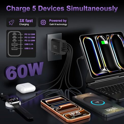 S24/S24 Ultra Charger, Super Fast Type C Charger, PD 25W USB-C Wall Charger for Samsung Galaxy S24 Ultra/S24/S23/S22/ S21/S20/Note 20/Note 20 Ultra/Note 10/Note10+, Type C Charger Block + 4-ft Cable in Kuwait