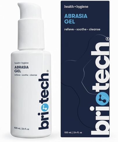 BRIOTECH Abrasia Gel, Hypochlorous Acid Cleanser for Minor Cuts & Scrapes, Vegan HOCl Hydrogel, Quick Dry Irritation Relief, Anti-Itch, Sunburn Discomfort, Antibiotic Free, 4 fl oz in Kuwait