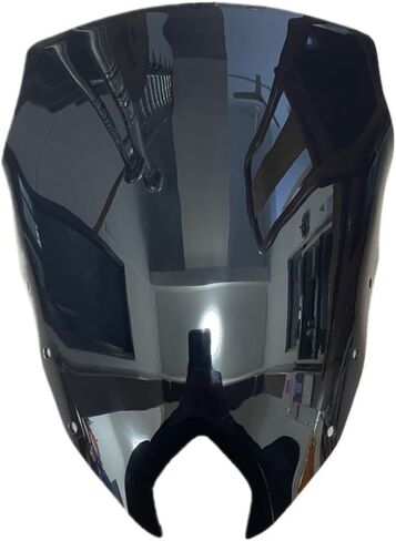 الزجاج الأمامي للدراجات النارية من أجل Yamaha FZ6R FZ-6R FZS600/XJ6 XJ-6 F/FA XJ6F XJ6FA Diversion 2009-2017، عاكسات الزجاج الأمامي للدراجات النارية المقاومة للرياح مضادة للتشققات الأمامية، A/أسود in Saudi Arabia