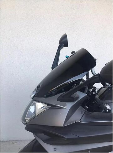 الزجاج الأمامي للدراجات النارية من أجل Yamaha FZ6R FZ-6R FZS600/XJ6 XJ-6 F/FA XJ6F XJ6FA Diversion 2009-2017، عاكسات الزجاج الأمامي للدراجات النارية المقاومة للرياح مضادة للتشققات الأمامية، A/أسود in Saudi Arabia