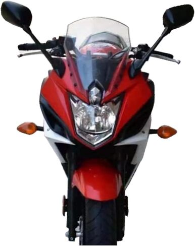 الزجاج الأمامي للدراجات النارية من أجل Yamaha FZ6R FZ-6R FZS600/XJ6 XJ-6 F/FA XJ6F XJ6FA Diversion 2009-2017، عاكسات الزجاج الأمامي للدراجات النارية المقاومة للرياح مضادة للتشققات الأمامية، A/أسود in Saudi Arabia