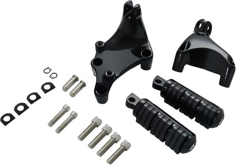 Rear Passenger Foot Peg Mount Kit Fit Harley Sportster XL883 1200 Forty Eight Seventy Two 2014-later Gloss Black in Saudi Arabia