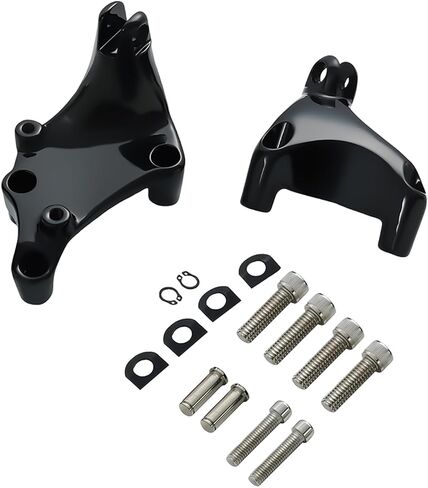 Rear Passenger Foot Peg Mount Kit Fit Harley Sportster XL883 1200 Forty Eight Seventy Two 2014-later Gloss Black in Saudi Arabia