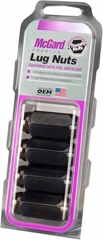 MCGARD 64024 Black Cone Seat Style Lug Nut Set (M14 x 1.5 Thread Size) - Set of 4 in Saudi Arabia