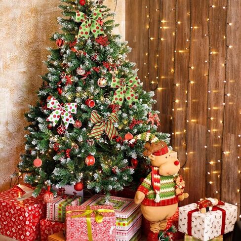 عيد الميلاد الشريط بريق الشريط 2.5 بوصة شجرة عيد الميلاد الديكور DIY الشريط لعيد الميلاد حزب ديكور الحرفية in Saudi Arabia