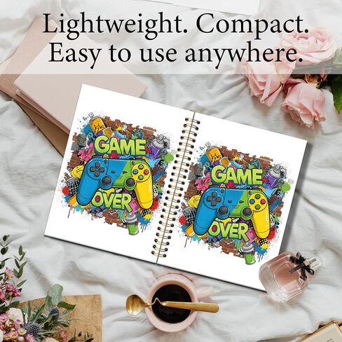 KTYHD Gamer over Kids Notebook Journal 5.5x8.3in, Game Gaming Kids Boys Journal for Writing,Gaming Kids Boys Hardcover Spiral Notebooks in Saudi Arabia