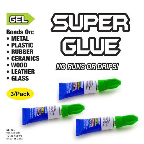 BAZIC Products Super Glue Gel – Mini Small Tube for Crafting, Fabric, Ceramics, Plastic & DIY Repairs, Fast-Drying Clear Glue for Home, School & Office, 3/Pack, 24-Packs in Saudi Arabia