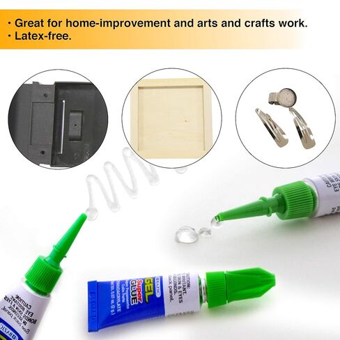 BAZIC Products Super Glue Gel – Mini Small Tube for Crafting, Fabric, Ceramics, Plastic & DIY Repairs, Fast-Drying Clear Glue for Home, School & Office, 3/Pack, 24-Packs in Saudi Arabia