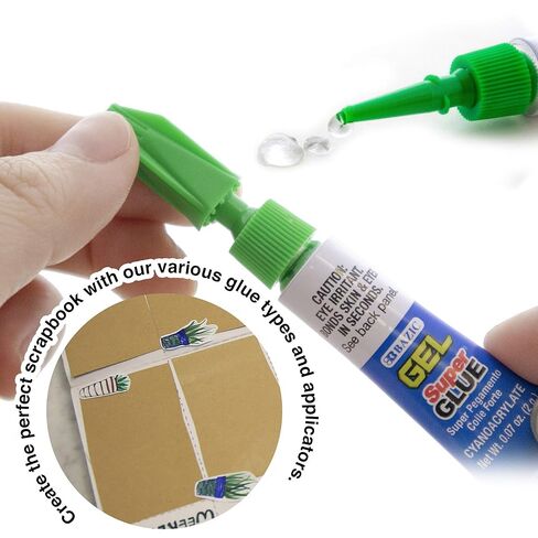 BAZIC Products Super Glue Gel – Mini Small Tube for Crafting, Fabric, Ceramics, Plastic & DIY Repairs, Fast-Drying Clear Glue for Home, School & Office, 3/Pack, 24-Packs in Saudi Arabia