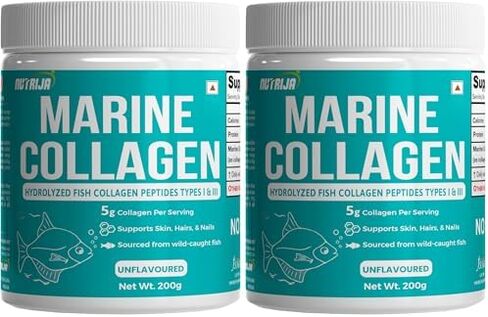 Marine Collagen Peptides – Hydrolyzed Fish Collagen - Highly Bioavailable - Small Molecule Size 300Da (0.3 kDa) 100grams in Saudi Arabia