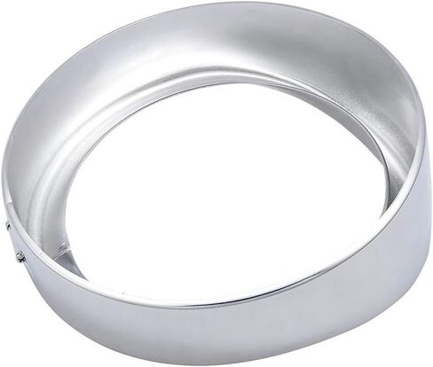 Chrome 7" Headlight Headlamp Cover Trim Ring Head Light Bezel Compatible with Harley Touring Road King Softail Street Glide in Saudi Arabia