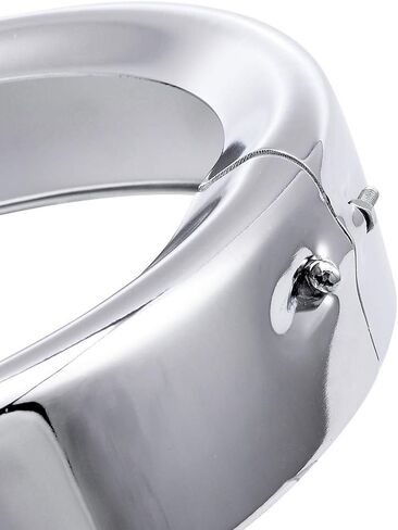 Chrome 7" Headlight Headlamp Cover Trim Ring Head Light Bezel Compatible with Harley Touring Road King Softail Street Glide in Saudi Arabia