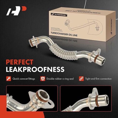 A-Premium Left Side Turbocharger Oil Line Compatible with Ford F-150 F150 2017-2020, Expedition 2018-2021 & Lincoln Navigator 2018-2021, 3.5L, Replace# HL3Z9T515A in Saudi Arabia