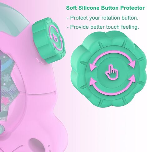 JCHPINE Hard Case and Silicone Cover for Tamagotchi Paradise Electronic Pet, Protective Cases for Tamagotchi Paradise with Screen Protector and Lanyard (Pink) in Kuwait