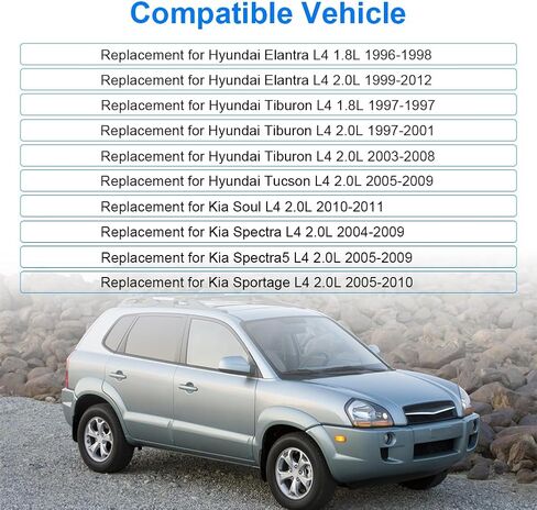 مضخة مياه محرك JDMON مع حشية تحل محل # AW9353 2510023001 بديلة لسيارة Hyundai Elantra 1996-2012، Tiburon 1997-2008، Tucson Kia Spectra Spectra5 Sportage 2005-2009 Soul 2010-2011 L4 1.8L 2.0L in Saudi Arabia