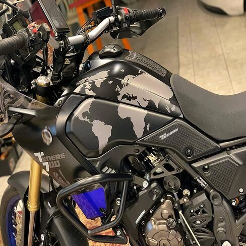 ل Tenere 700 T700 XTZ 700 2019 2020 ، المضادة للانزلاق دراجة نارية خزان الغاز حماة خزان حماية ملصقات قبضة الركبة منصات الجر in Saudi Arabia