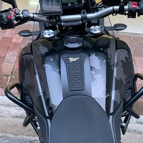 ل Tenere 700 T700 XTZ 700 2019 2020 ، المضادة للانزلاق دراجة نارية خزان الغاز حماة خزان حماية ملصقات قبضة الركبة منصات الجر in Saudi Arabia