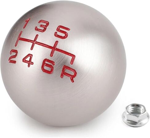 Universal Car Gear Shift Knob Head Shifter Lever Round Ball Shape M8x1.25 M10x1.25 M10x1.5(5 speed Champagne) in Kuwait