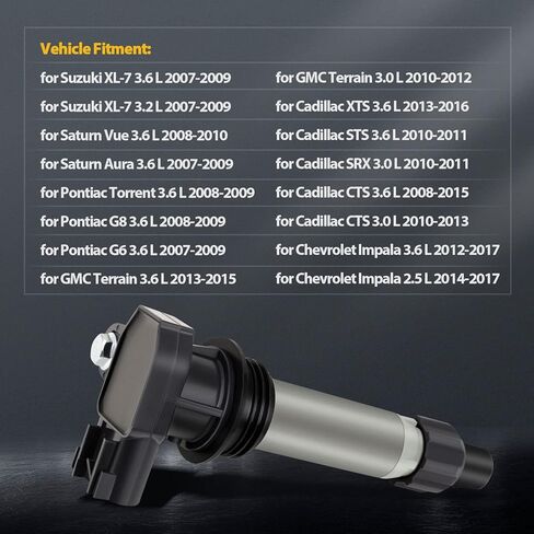 OCPTY car ignition coils*6 Compatible for Buick Enclave 3.6L 2008-2020 automotive replacement ignition coil packs Replaces UF569 in Saudi Arabia