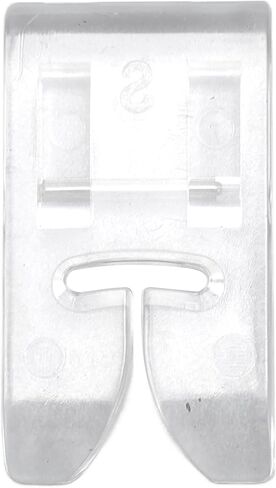 Clear Presser Foot, Prevent Skipped Stitches Sewing Machine Presser Foot for Curved Stitches, 7mm Universal Sewing Machine Foot, Narrow Seams, Topstitching, Suitable for All Sewing Machines in Saudi Arabia