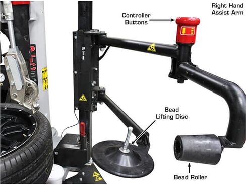 ATLAS Automotive Equipment PTC500 Platinum Center Post Tire Changer, Lever/No-Lever System, Smart Lock Mounting, Integrated Wheel Lift, Accessory Kit, Italian Engineering, High-Volume Efficiency in Saudi Arabia