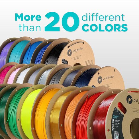 Polymaker PETG Filament 1.75mm, 1kg Strong PETG 3D Printer Filament Dark Blue - PolyLite PETG Blue 3D Printing Filament 1.75mm, Dimensional Accuracy +/- 0.03mm, Print with Most 3D Printers in Kuwait