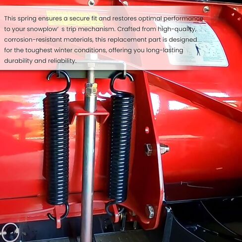 Compatible 14 1/2" Snow Plow Trip Spring for BOSS Snowplows MSC01509 1304715, Replacement Part for RT2 Straight Blade, RT2 V-Plow, RT3 Straight Blade w/Smart Hitch, RT3 V-Plow, Fits SNP4104 in Kuwait