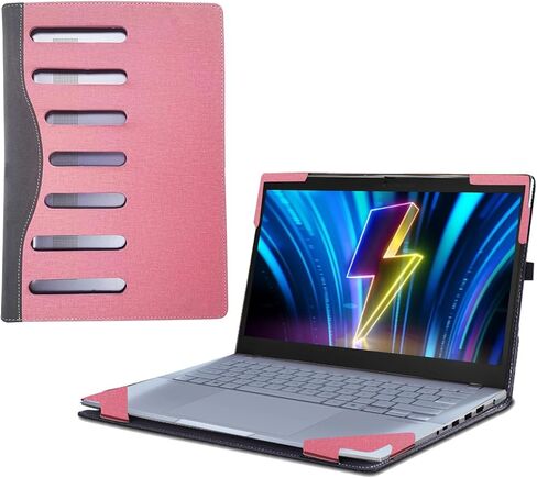 حافظة كمبيوتر محمول ASUS Vivobook 14(X1404) X1404VA X1404VAP مقاس 14 بوصة حافظة كمبيوتر محمول قابلة للفصل (وردي) in Kuwait