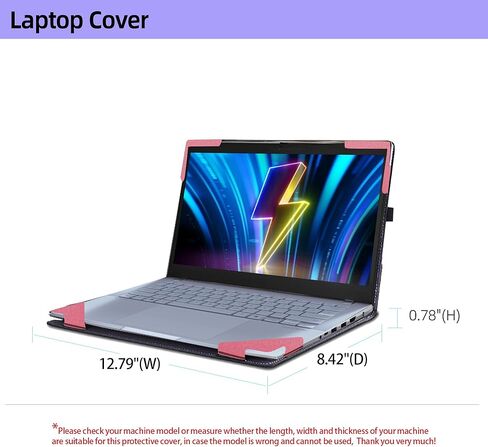 حافظة كمبيوتر محمول ASUS Vivobook 14(X1404) X1404VA X1404VAP مقاس 14 بوصة حافظة كمبيوتر محمول قابلة للفصل (وردي) in Kuwait
