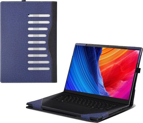 Laptop Cover for ASUS ProArt P16 Laptop H7606 16" PU Leather Protective Bag Detachable Shell (Dark Gray) in Saudi Arabia