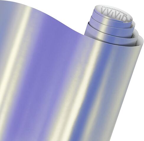 VViViD+ Chameleon Satin Pearl Blue to Purple Vinyl Car Wrap Film (1ft x 5ft) in Saudi Arabia
