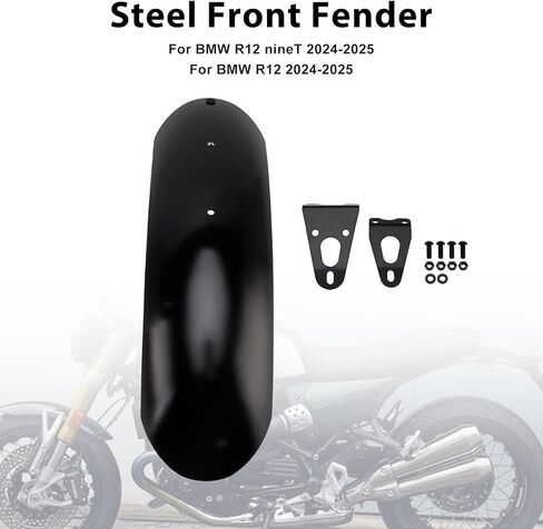 MAD HORNETS Steel Front Fender For BMW R12 nineT R nineT Scrambler Pure Option Black in Saudi Arabia