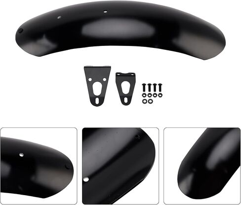 MAD HORNETS Steel Front Fender For BMW R12 nineT R nineT Scrambler Pure Option Black in Saudi Arabia