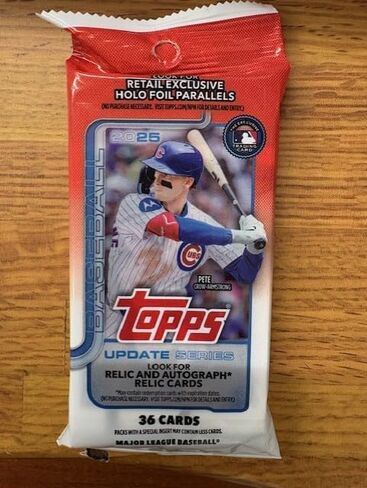 2025 TPS تحديث بطاقة تجارة البيسبول MLB Jumbo Fat Pack in Kuwait