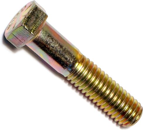 014973252977 Grade 8 Coarse Hex Cap Screws, 7/16-14 x 3-1/2, Piece-10 , yellow in Kuwait