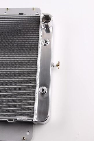 3 Rows Aluminum Radiator For Chevy 1962-1967 II Nova BASE/SS 6CYL V8 63 64 65 66 Models., 22 1/8 inch x 24 1/2 inch in Saudi Arabia