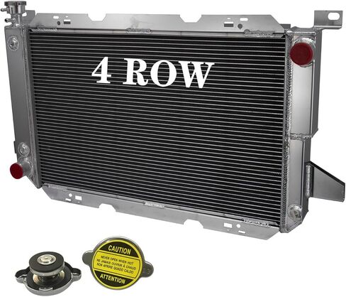 4 صف مشعاع ألومنيوم ل 1985-1997 1986 فورد F150 F250 F350 برونكو شاحنة 5.0L 5.8L 7.5L 1987-1990 1991-1993 1994-1996 in Kuwait
