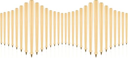 Zonon 15 Pieces Wood Baseball Bat Pens Black Ink Brown Ball Wood Bat Writing Pens Baseball Birthday Party Sports Party Favors Supplies Goodie Bag Fillers Rewards in Saudi Arabia