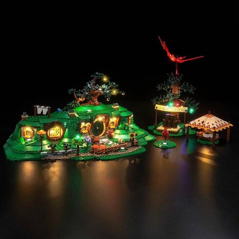 طقم إضاءة متوافق مع Lego 10354 The Shire - لا يوجد نموذج فقط، ملحقات إضاءة LED متوافقة مع Lego 10354 للبالغين (الإصدار القياسي) in Kuwait