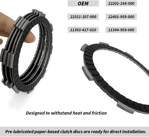 Clutch Kit & Cover Gasket Compatible with ATC200 ATC200E ATC200M ATC200S 1981-1986 ATC185 ATC185S 1980-1983 OEM#22201-166-000 22311-107-000 in Saudi Arabia