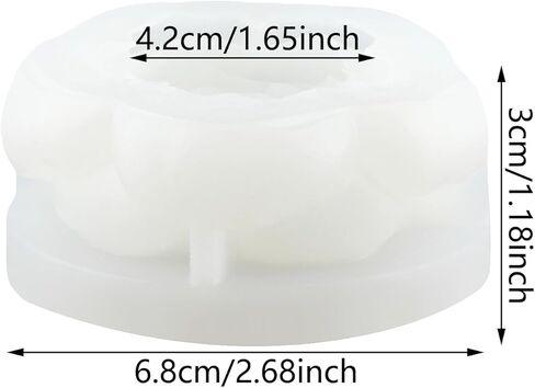 Camellia Flower Candle Mold Camellia Silicone Candle Molds Flower Resin Casting Mold for Candle Home Decorate Mold Candle Making Mold Aromatherapy Gypsum Candles Clay Craft in Saudi Arabia