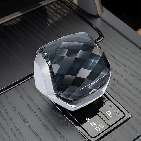 Crystal Gear Shift Knob Trim Cover Fit for Land Rover Range Rover Sport Evoque Velar Discovery 5 Jaguar F-Pace E-Pace Accessories 2023 2024 2025 (Black) in Kuwait