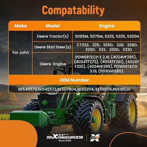 مضخات مياه maxpeedingrods لجرار جون ديري 5065M، 5075M، 5225، 5325، 5325N استبدال RE545573 RE545572 RE507604 in Saudi Arabia