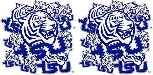 Desert Cactus Tennessee State University Stickers TSU Tigers Vinyl Decals Laptop Water Bottle Car Scrapbook 13.39x10.98 Sheet T3 (Type 3-1) in Saudi Arabia