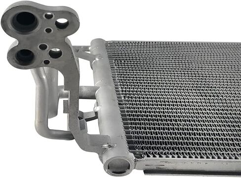 For Hyundai Elantra 2021 2022 2023 A/C Condenser | 15.22 In. Height | w/Receiver/Dryer | Parallel Flow Condenser | Block Fitting | Sedan | Replacement For HY3030185 | 97606-AA000 in Saudi Arabia