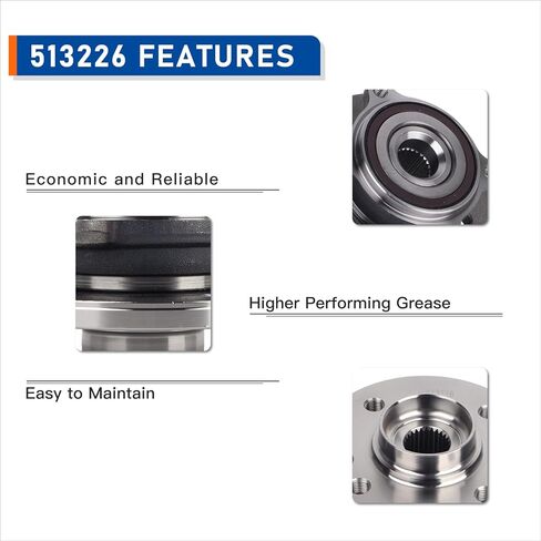 PAROD 513226 Front Wheel Hub Bearing Assembly Compatible with 2002-2006 Mini Cooper w/Encoder ABS in Saudi Arabia