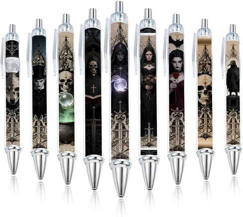 Dark Gothic themed ballpoint pen, 20 pack office gift pen portable suitable for workplace gift pens in Saudi Arabia