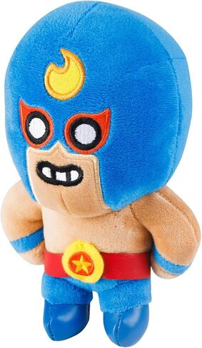 P.M.I. Brawl Stars Plush | 6-Inch Soft & Collectible Stuffed Toy | Plushie of Bo, Colt, Crow, El Primo, Nita, or Shelly (Random) | Official Licensed Brawler Plush Gift for Fans & Kids in Saudi Arabia
