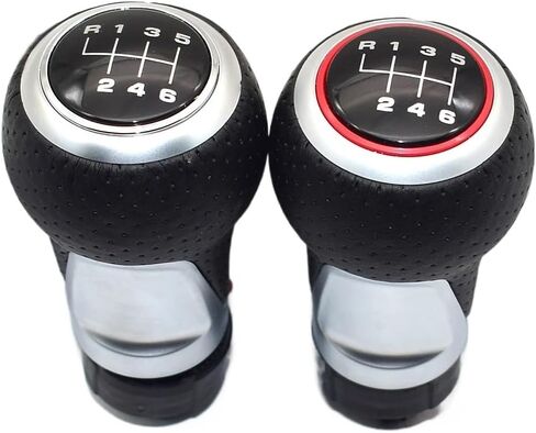 12mm Gear shift knob Lever Stick For Audi A3 A4 B6 B7 B8 A6 S4 8K A5 8T Q5 8R S for Line/for Ibiza 6J / for Seat for Leon/for Golf for MK4 / for Passat(RED 6 Speed) in Saudi Arabia