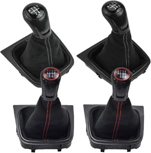 FOR Golf 5 for MK5 FOR Golf 6 for MK6 FOR Jetta 5 A5 MK5 For Scirocco Gear Shift Knob Dust Boot Collar Case 5/6 Speed(5 Speed red line) in Saudi Arabia